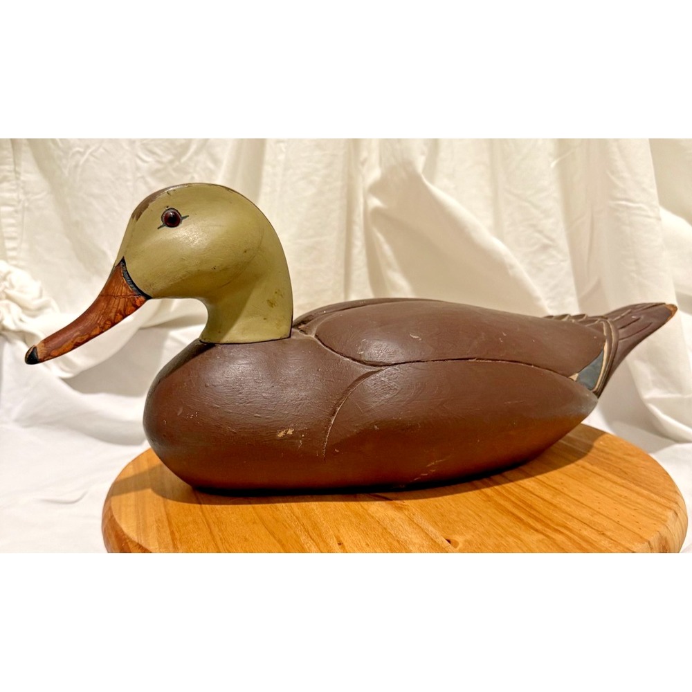 Vintage 18" Duck Decoy with Weight Carve Out on Bottom RARE
